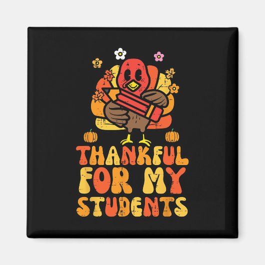 Danke für meinen Schüler Erntedank Fall Teacher Magnet (Vorne)