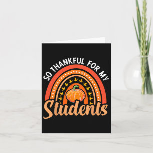 Danke für meinen Schüler Lehrer Erntedank Teac Karte