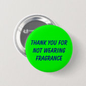 Danke für nicht tragenden Duft Button (Vorne & Hinten)