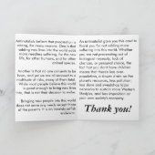 Danke für nicht züchtende Karte (Innenseite)