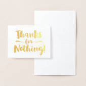 Danke für nichts Extravagant Folienkarte (Anzeige)