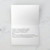 Danke für nichts Grußkarte (Innenseite)