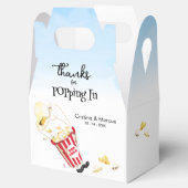 Danke für Poppin von Popcorn Hochzeit Geschenkschachtel (Geöffnet)