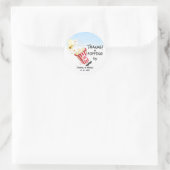 Danke für Popping By Popcorn Event Runder Aufkleber (Tasche)