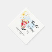 Danke für Popping By Popcorn Event Serviette (Ecke)