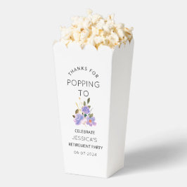 Danke für Popping By Retirement Party Popcorn Geschenkschachtel