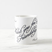 danke für Sein ein Freund 2 Kaffeetasse (Mittel)