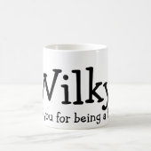 Danke für Sein ein Freund…, Wilky Kaffeetasse (Mittel)