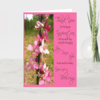 Danke für Sein eine Inspiration - Karte