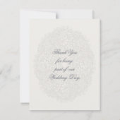 Danke für Sein in unserer Vintagen Hochzeit (Rückseite)