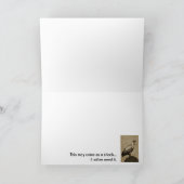 Danke für Sein mein Freund, Geier-Karte (Innenseite)