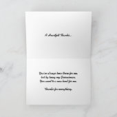 Danke, für Sein mein Trauzeuge Dankeskarte (Innenseite)