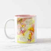 Danke für Sein meine Freund-Tasse Zweifarbige Tasse (Links)