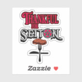 Danke für Seitan Aufkleber (Blatt)