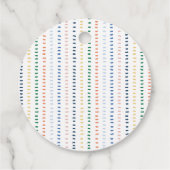 Danke für Shellabating Pastel Seashell Geschenkanhänger (Rückseite)