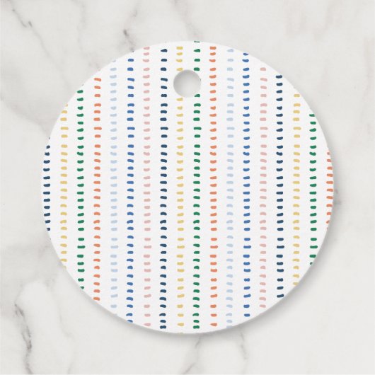 Danke für Shellabating Pastel Seashell Geschenkanhänger (Rückseite)