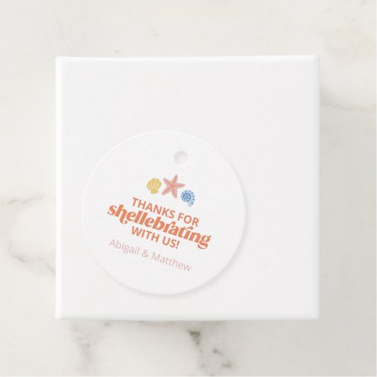 Danke für Shellabating Pastel Seashell Geschenkanhänger (Beispiel)