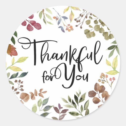 Danke für Sie - Erntedank Runder Aufkleber (Vorderseite)