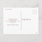 Danke für Sie | Erntedank Urlaubspostkarte Feiertagspostkarte (Rückseite)