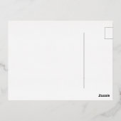 Danke für Sie Folien Feiertagspostkarte (Rückseite)