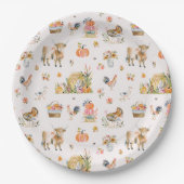 Danke für Sie | Herbstdusche Pappteller (Vorderseite)