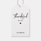 Danke für Sie | Minimalistisch modern Geschenkanhänger (Vorderseite)