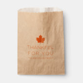 Danke für Sie | Moderner Minimalistischer Erntedan Geschenktütchen (Vorderseite)