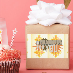 Danke für Sie Rechteckiger Aufkleber