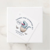 Danke für Stompby Blue Dinosaur Babydusche Geschenkanhänger (Beispiel)