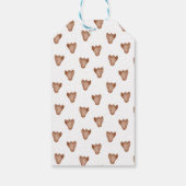 Danke für Stomping By Dinosaur Baby Shower Geschenkanhänger (Rückseite)