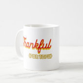 Danke für Tofu Kaffeetasse (Vorderseite Links)