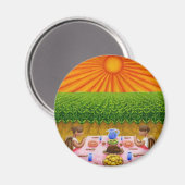 Danke für unser tägliches Brot Magnet (Vorderseite/Rückseite)