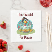 Danke für Vegans Erntedank Holiday Türkei Serviette (Beispiel)