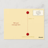 Danke für Weihnachtsgeschenke rot mit Sternen Foto Postkarte (Rückseite)