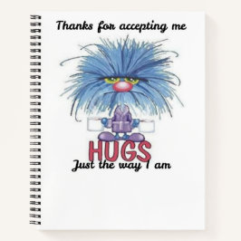 Danke fürs Annehmen Mich Fuzzy Hugs Spiralblock Notizblock