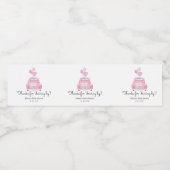 Danke fürs Autofahren von Gefallen Wasserflaschenetikett (Einzelnes Label)