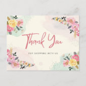 Danke fürs Einkaufen Postkarte (Vorderseite)