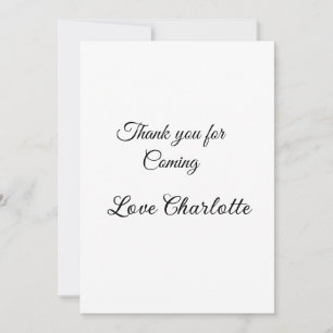 Danke fürs Kommen. Fügen Sie den Text der Nachrich Einladung