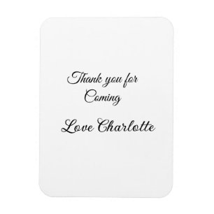 Danke fürs Kommen. Fügen Sie den Text der Nachrich Magnet