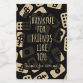 Danke fürs Kommen | Mahjong zugunsten Weinetikett (Einzelnes Label)