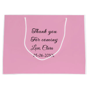 Danke fürs Kommen Name Nachricht Große Geschenktüte