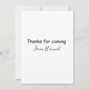 Danke fürs Kommen Name Text Nachricht Babyshower Einladung
