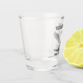 danke fürs Kommen Schnapsglas (Links)