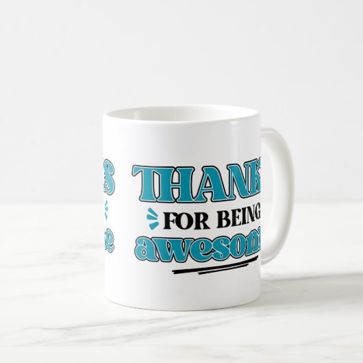 Danke fürs Phantastisch sein Kaffeetasse (VorderseiteRechts)