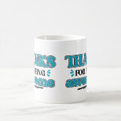 Danke fürs Phantastisch sein Kaffeetasse (Mittel)