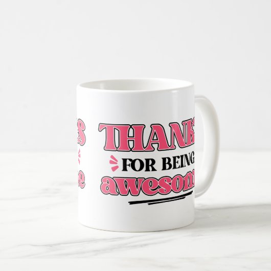 Danke fürs Phantastisch sein Kaffeetasse (VorderseiteRechts)