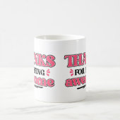 Danke fürs Phantastisch sein Kaffeetasse (Mittel)