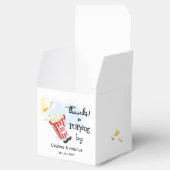 Danke für's Vorbeikommen Popcorn Geschenkschachtel (Geöffnet)