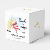 Danke fürs Vorbeikommen Popcorn Geschenkschachtel (Rückseite)
