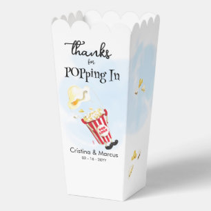 Danke fürs Vorbeikommen Popcorn Hochzeit Geschenkschachtel